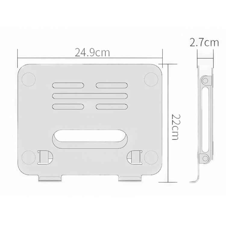 BONERUY P43P Folding Double-layer Aluminum Alloy Notebook Tablet Stand