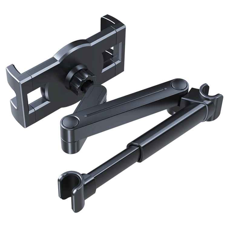 A081+X159 Car Backseat Headrest Tablet Bracket Long Arm Collapsible Mount