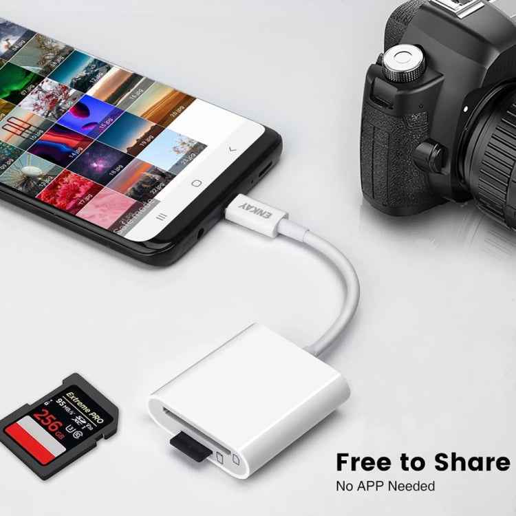 ENKAY ENK-AT117 USB-C / Type-C to SD / TF Card Reader Adapter