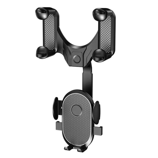 R004 Rearview Mirror 360 Rotatable Retractable Car Phone Holder