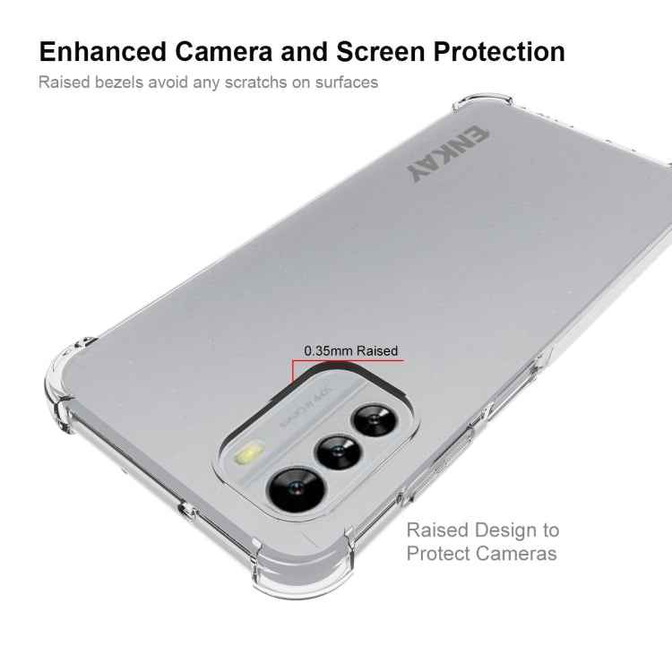 For Nokia G60 5G ENKAY Clear TPU Shockproof Phone Case