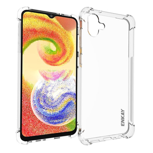 For Samsung Galaxy A04 4G ENKAY Clear TPU Shockproof Phone Case
