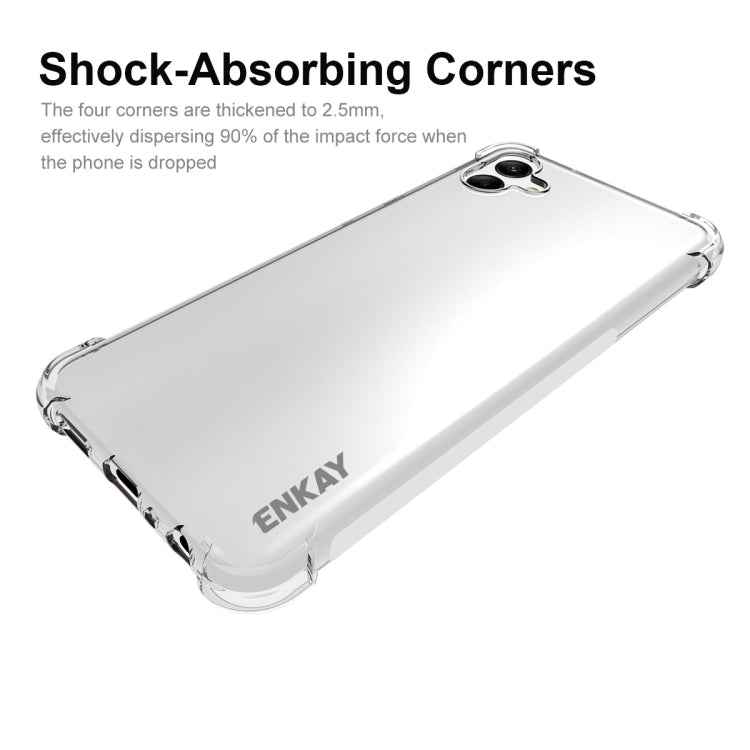 For Samsung Galaxy A04 4G ENKAY Clear TPU Shockproof Phone Case