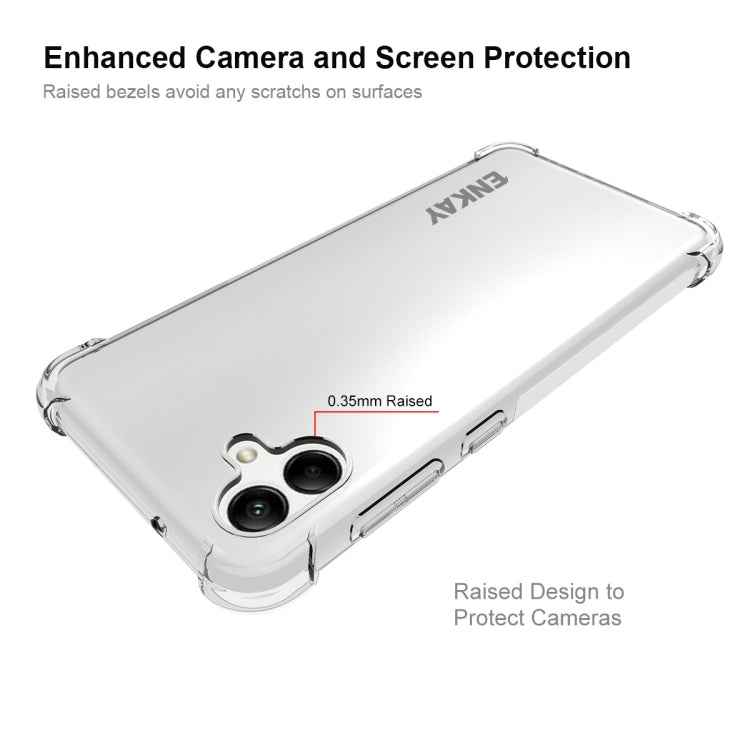 For Samsung Galaxy A04 4G ENKAY Clear TPU Shockproof Phone Case