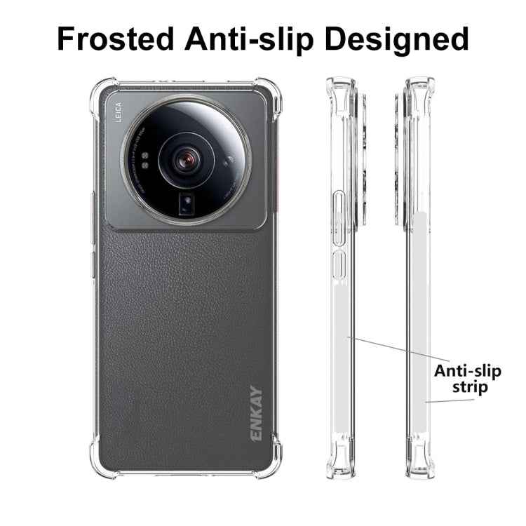 For Xiaomi 12S Ultra ENKAY Clear TPU Shockproof Phone Case