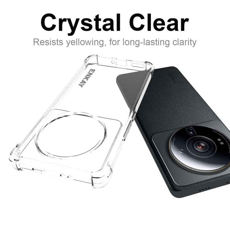 For Xiaomi 12S Ultra ENKAY Clear TPU Shockproof Phone Case