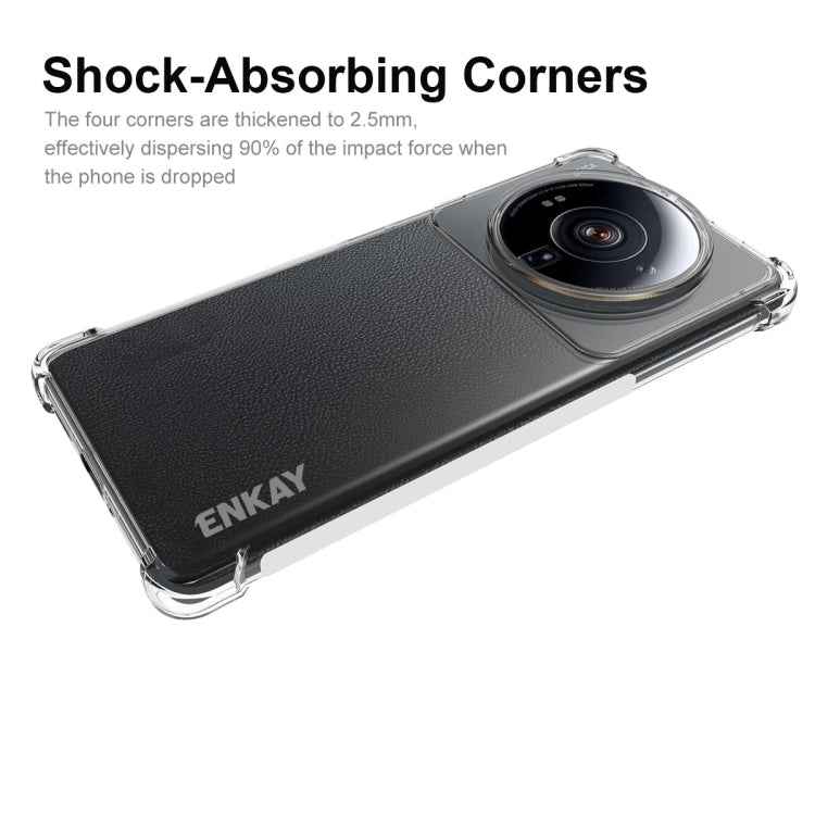 For Xiaomi 12S Ultra ENKAY Clear TPU Shockproof Phone Case