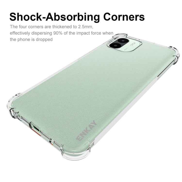 For Xiaomi Redmi A1 4G ENKAY Clear TPU Shockproof Phone Case