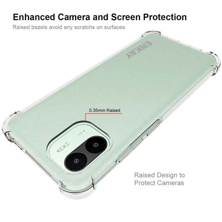 For Xiaomi Redmi A1 4G ENKAY Clear TPU Shockproof Phone Case
