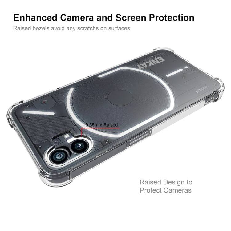 For Nothing Phone 1 ENKAY Clear TPU Shockproof Phone Case