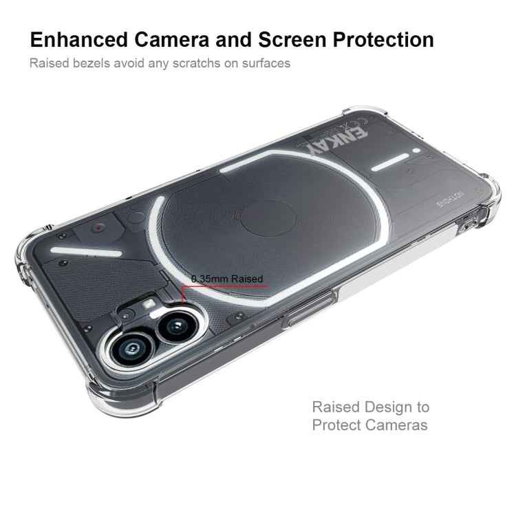 For Nothing Phone 1 ENKAY Clear TPU Shockproof Phone Case