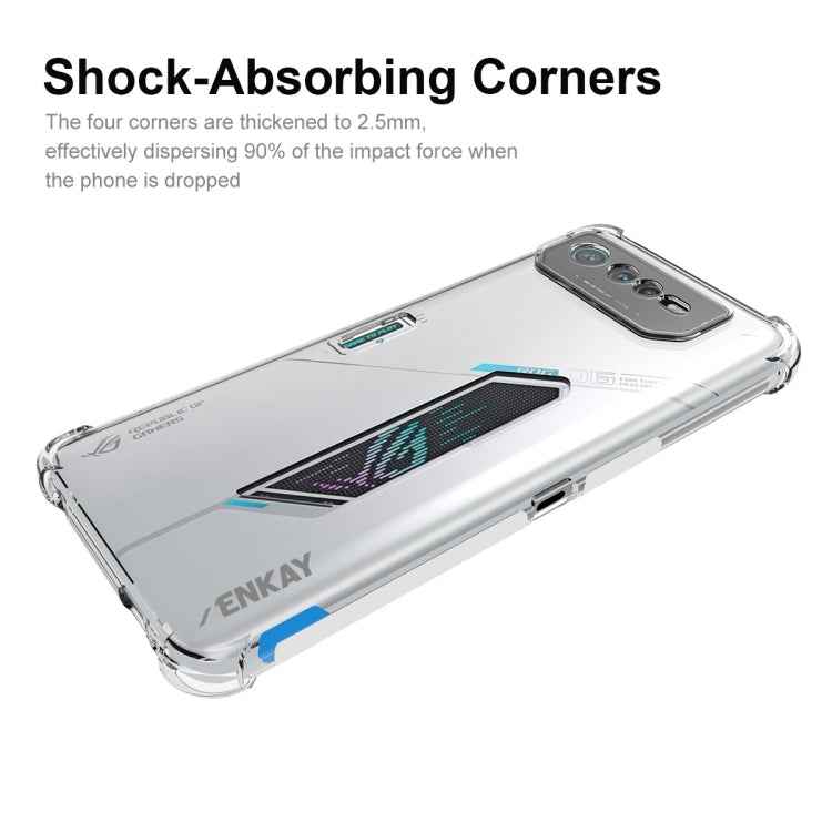For Asus ROG Phone 6 ENKAY Clear TPU Shockproof Phone Case