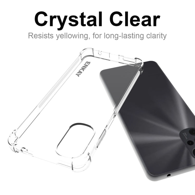 For Motorola Moto G22 4G ENKAY Clear TPU Shockproof Phone Case