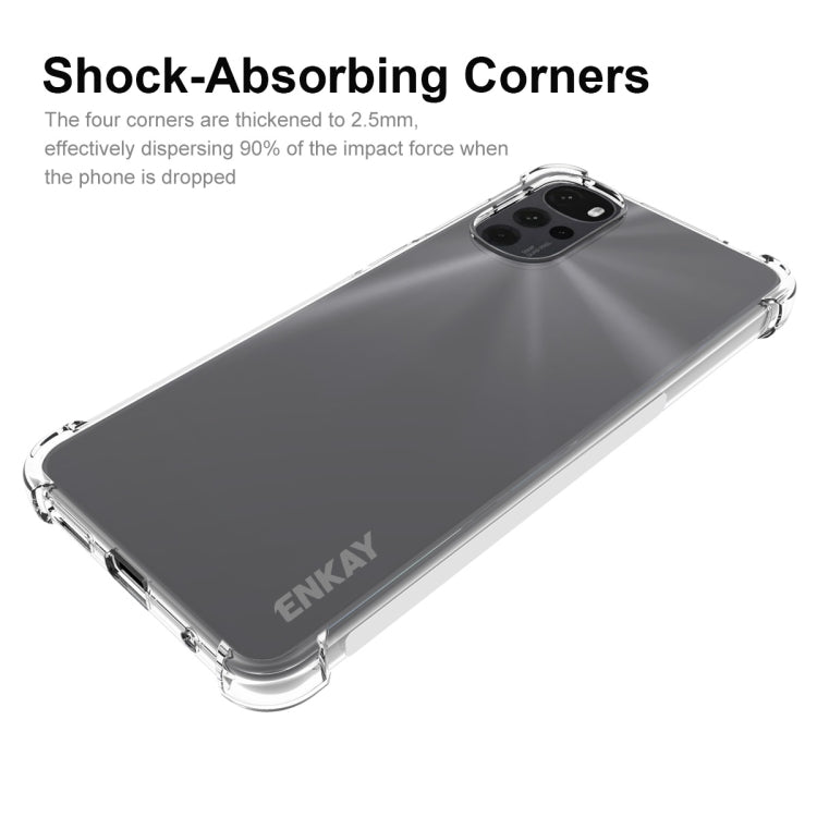 For Motorola Moto G22 4G ENKAY Clear TPU Shockproof Phone Case