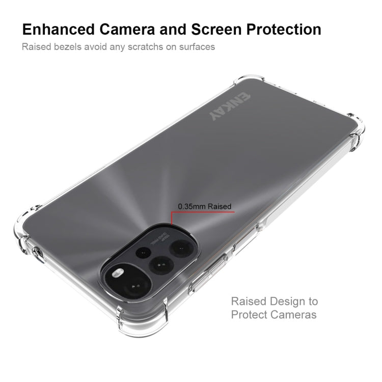 For Motorola Moto G22 4G ENKAY Clear TPU Shockproof Phone Case