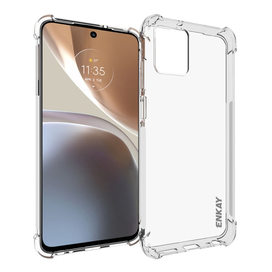For Motorola Moto G32 ENKAY Clear TPU Shockproof Phone Case