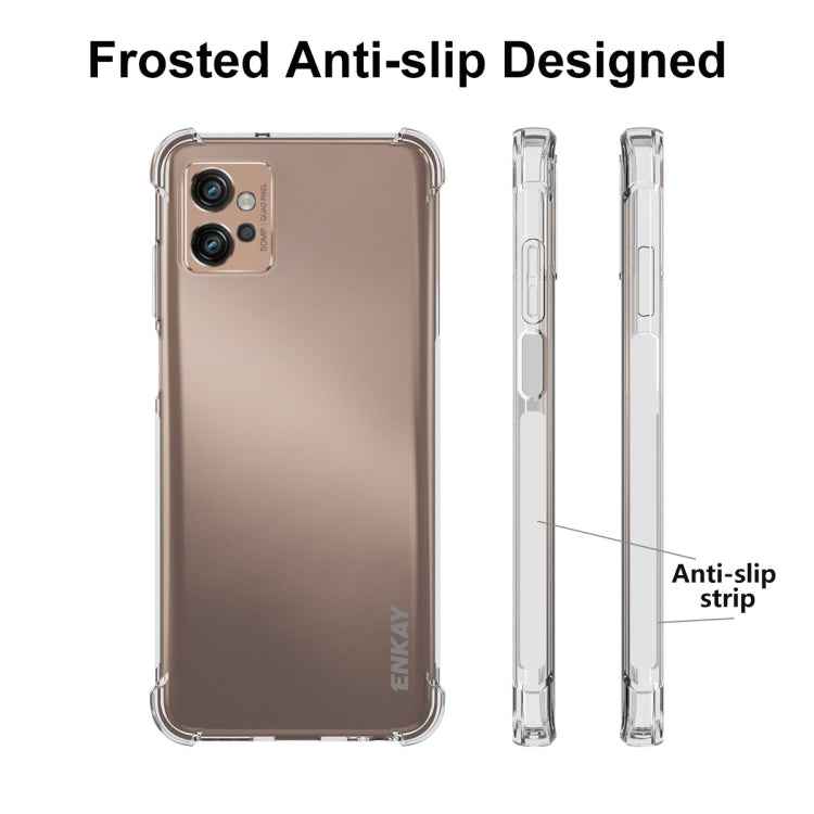 For Motorola Moto G32 ENKAY Clear TPU Shockproof Phone Case