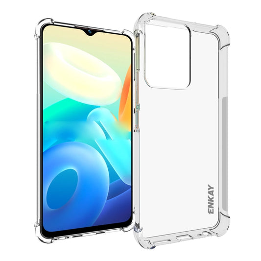 For vivo Y02s NKAY Clear TPU Shockproof Phone Case