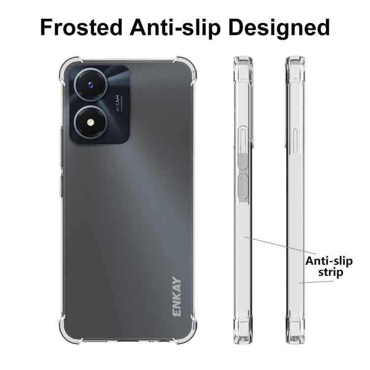 For vivo Y02s NKAY Clear TPU Shockproof Phone Case