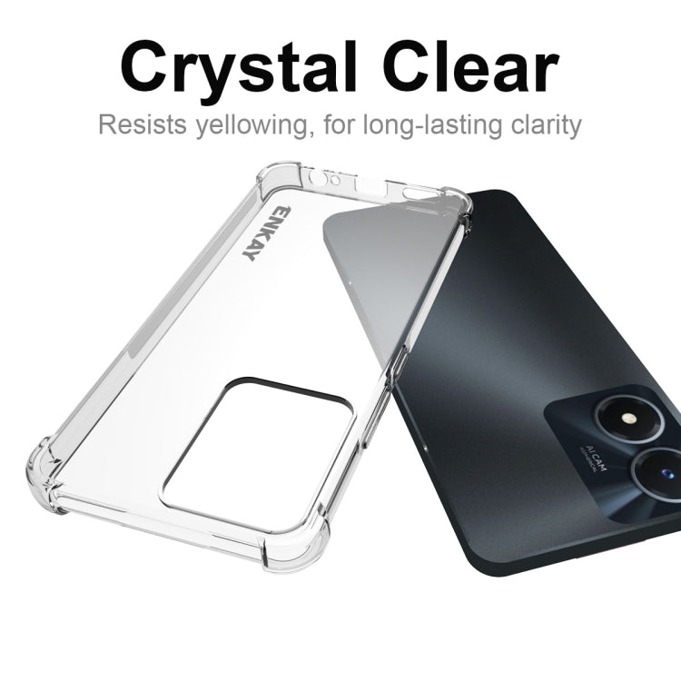 For vivo Y02s NKAY Clear TPU Shockproof Phone Case