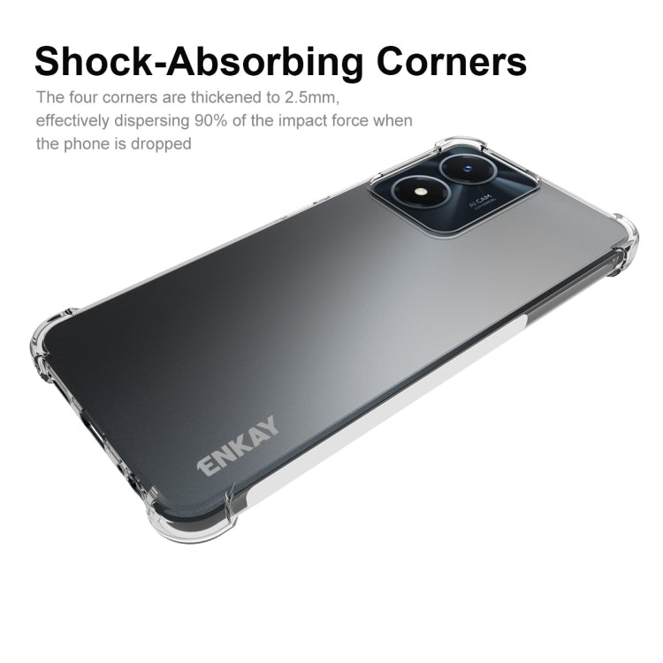 For vivo Y02s NKAY Clear TPU Shockproof Phone Case