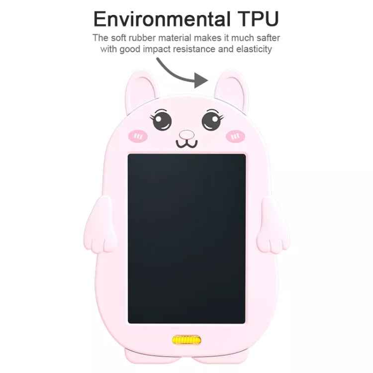 HYD-8511 Cartoon KIds LCD ABS Graffiti Drawing Colorful Hands Writing Board, Rabbit