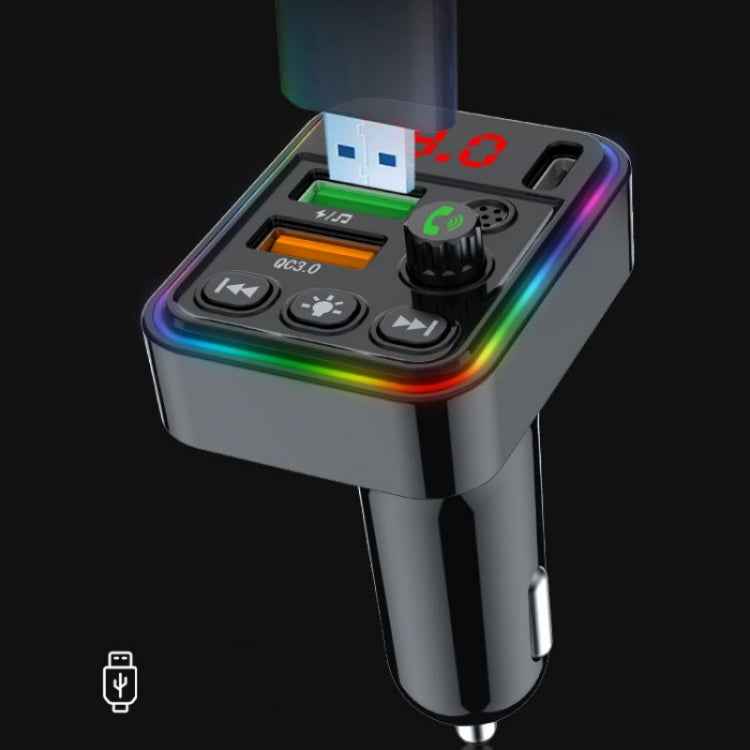 PDF19 PD25W QC3.0 Mobile Phone Fast Charger Adapter USB+Type-C Car Bluetooth Adapter