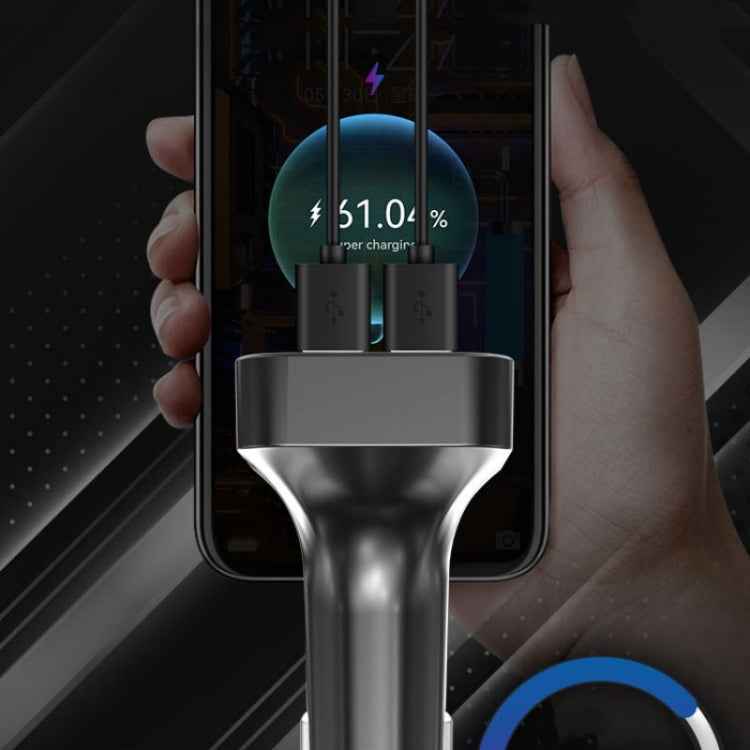 PDF19 PD25W QC3.0 Mobile Phone Fast Charger Adapter USB+Type-C Car Bluetooth Adapter