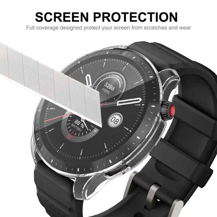 For Amazfit GTR 4 ENKAY Hat-Prince Transparent TPU Case with Screen Film