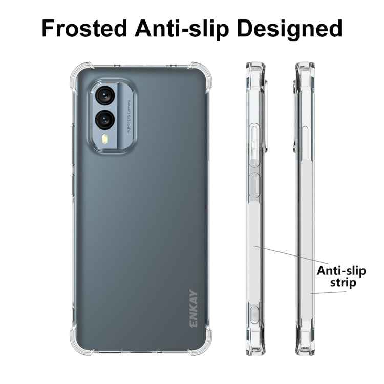 For Nokia X30 5G ENKAY Hat-Prince Clear TPU Shockproof Phone Case