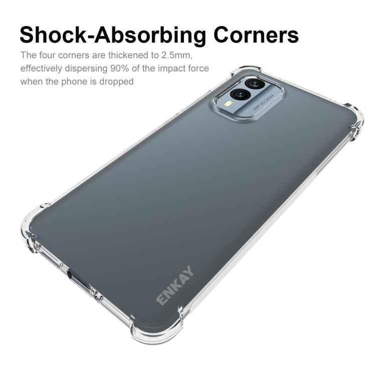 For Nokia X30 5G ENKAY Hat-Prince Clear TPU Shockproof Phone Case