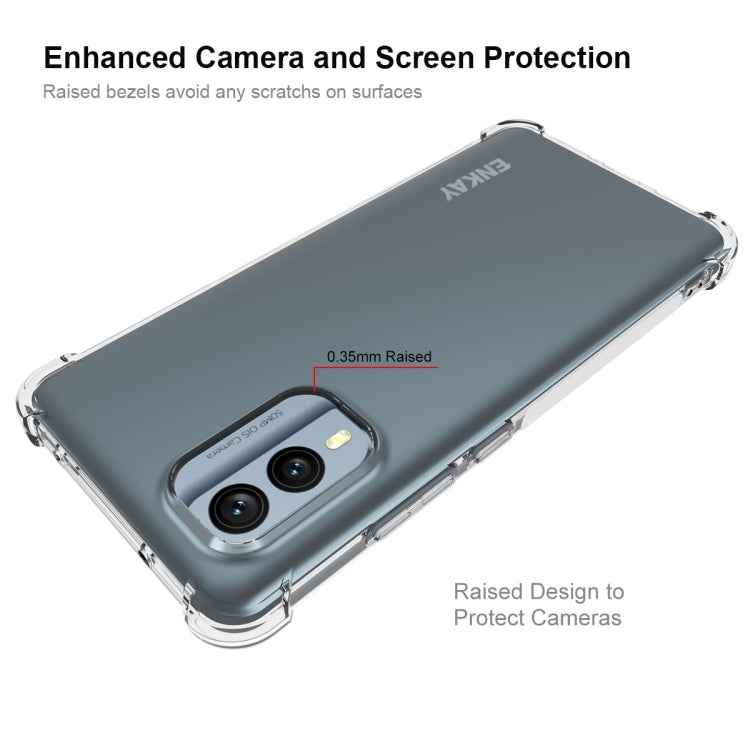 For Nokia X30 5G ENKAY Hat-Prince Clear TPU Shockproof Phone Case