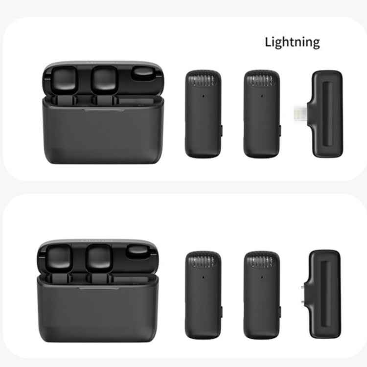 2 Pack Wireless Lavalier Microphones with Charging Case