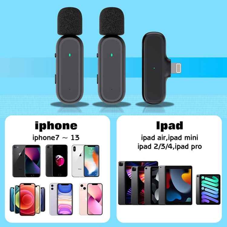 2 Pack Wireless Lavalier Microphone Wireless Noise Reduction Microphone with Charging Case