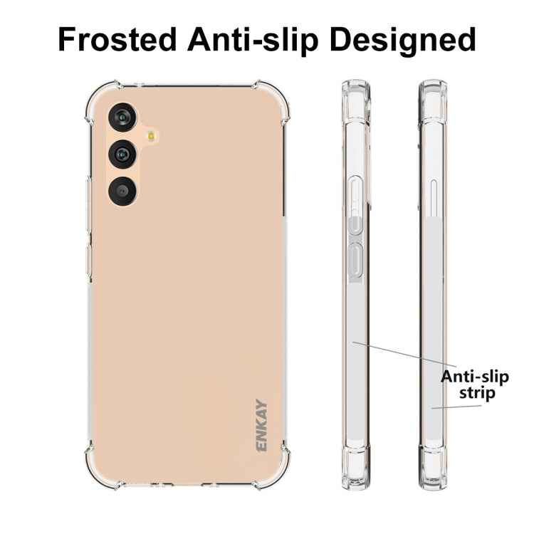 For Samsung Galaxy A34 5G ENKAY Hat-Prince Clear TPU Shockproof Case Soft Anti-slip Cover