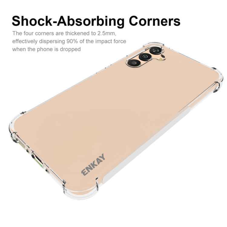 For Samsung Galaxy A34 5G ENKAY Hat-Prince Clear TPU Shockproof Case Soft Anti-slip Cover
