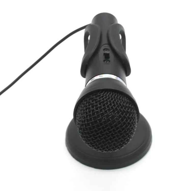 K-307 3.5mm Home Stereo MIC Computer Desktop Chatting Gaming Microphone with Stand