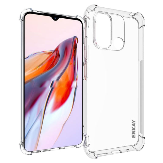 ENKAY Hat-Prince - Funda de TPU transparente a prueba de golpes para Redmi 12C 4G