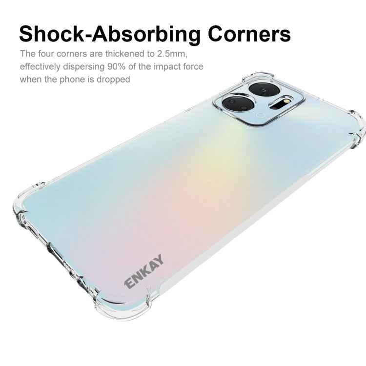 For Honor X7A 4G Global ENKAY Hat-Prince Clear TPU Shockproof Phone Case