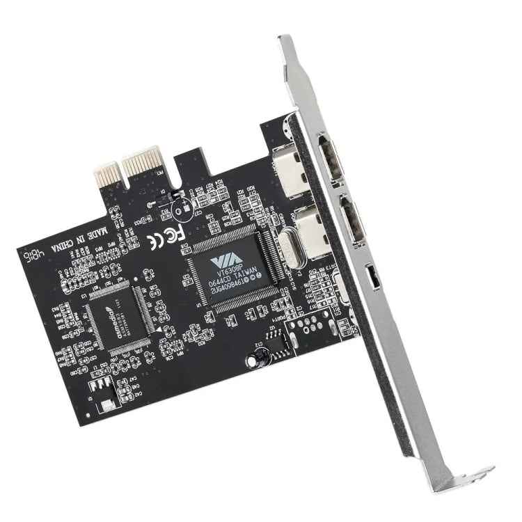 PCI-E 3 Ports 1394a 1394b Firewire Expansion Card 2 x 6 Pin + 1 x 4 Pin for Desktop PC