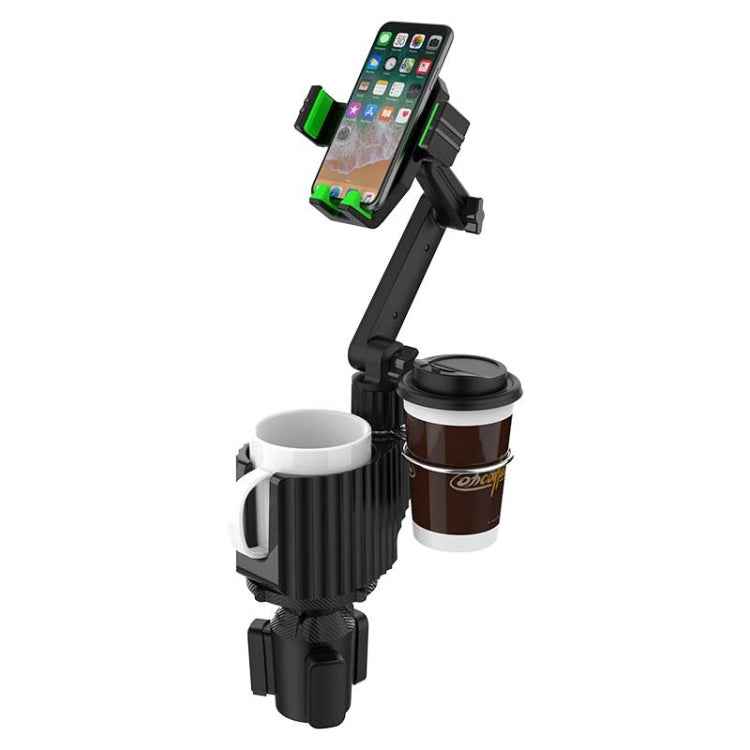 A02 Multifunctional Dual Cup Holder Expander 3 in 1 Adjustable Car Holder Phone Holder, A02
