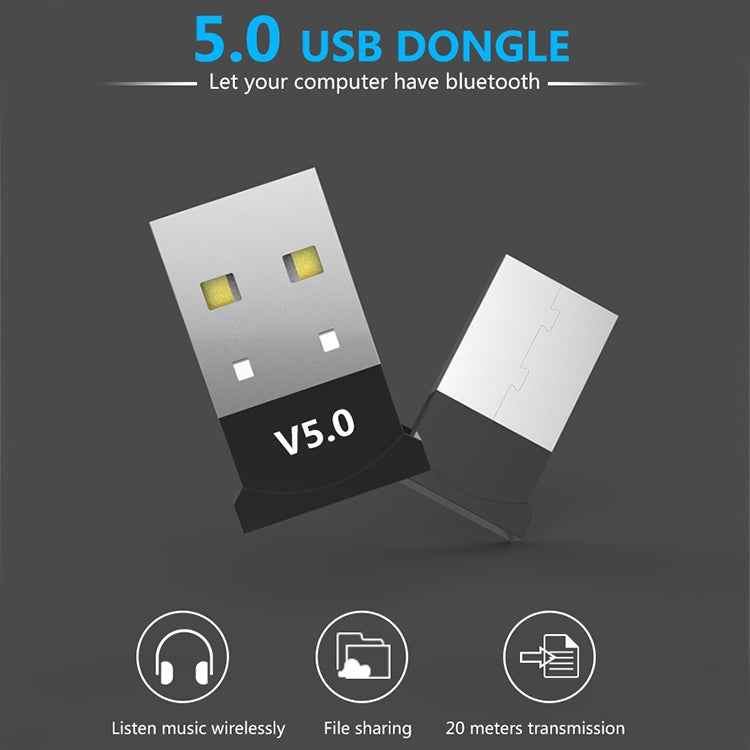 Computer Bluetooth Adapter 5.0 USB Desktop Dongle WiFi Audio Receiver Transmitter