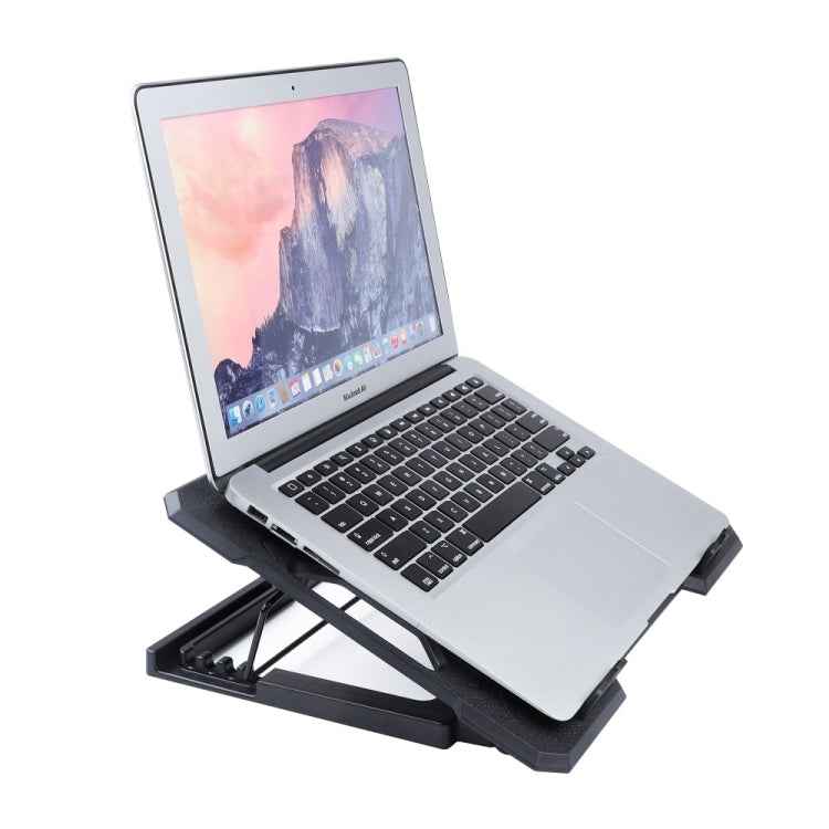S100 One Fan Adjustable Height Dual USB Ports Laptop Cooling Pad