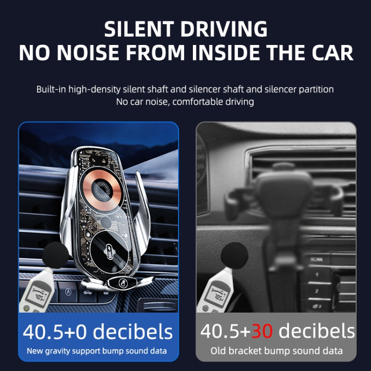 Q7 Magnetic Wireless Fast Charging Car Mobile Phone Charger Bracket