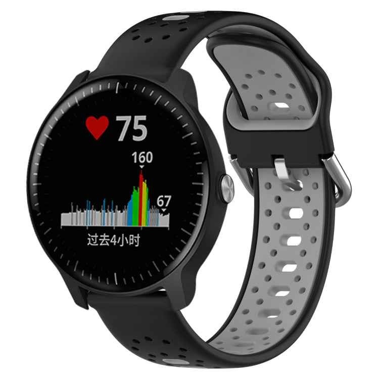 20mm Breathable Two-Color Silicone Watch Band, For Garmin Vivoactive3 Music, For Garmin Venu 2 Plus, For Garmin Approach S40
