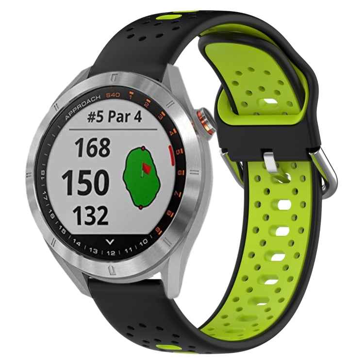 20mm Breathable Two-Color Silicone Watch Band, For Garmin Vivoactive3 Music, For Garmin Venu 2 Plus, For Garmin Approach S40