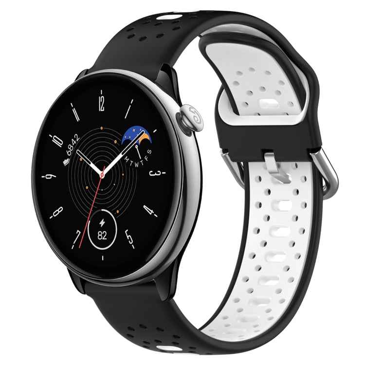 20mm Breathable Two-Color Silicone Watch Band, For Amazfit GTR Mini, For Amazfit GTS 4, For Amazfit GTS 4 Mini