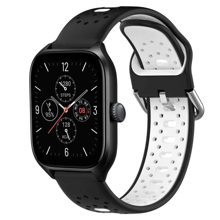 20mm Breathable Two-Color Silicone Watch Band, For Amazfit GTR Mini, For Amazfit GTS 4, For Amazfit GTS 4 Mini