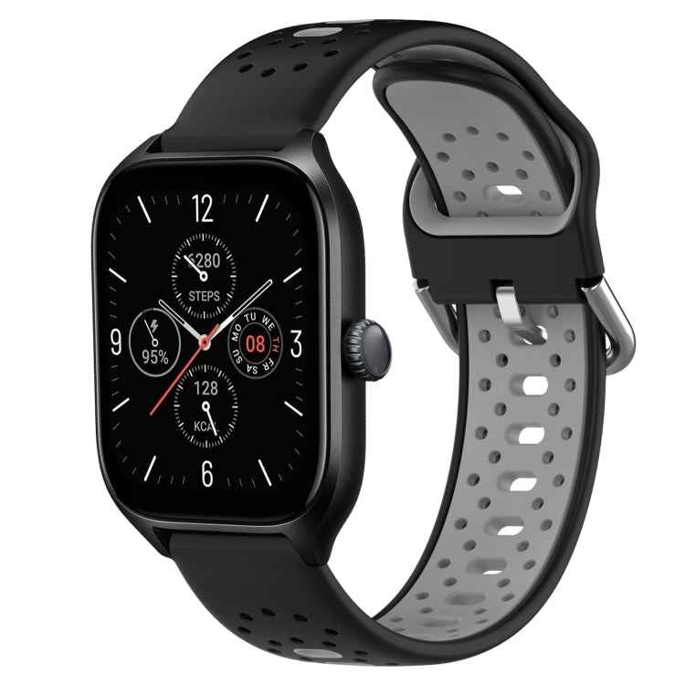 20mm Breathable Two-Color Silicone Watch Band, For Amazfit GTR Mini, For Amazfit GTS 4, For Amazfit GTS 4 Mini