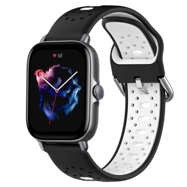 20mm Breathable Two-Color Silicone Watch Band, For Amazfit GTS 3, For Amazfit GTS 2E, For Amazfit GTS 2 Mini